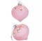 SET OF 2 Pink Onion Ornaments, Glass Ornaments, Christmas Tree Decor 3.15"